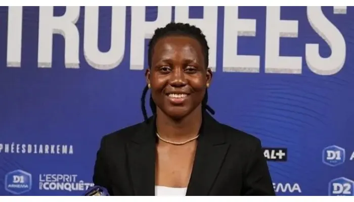 Nnadozie, goaltender for the Super Falcons, participates in another French award ceremony